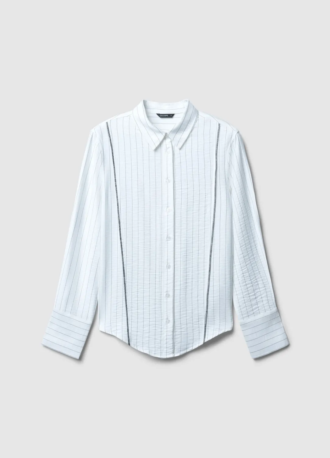 Calliope chemise manches longues rayures fines ample