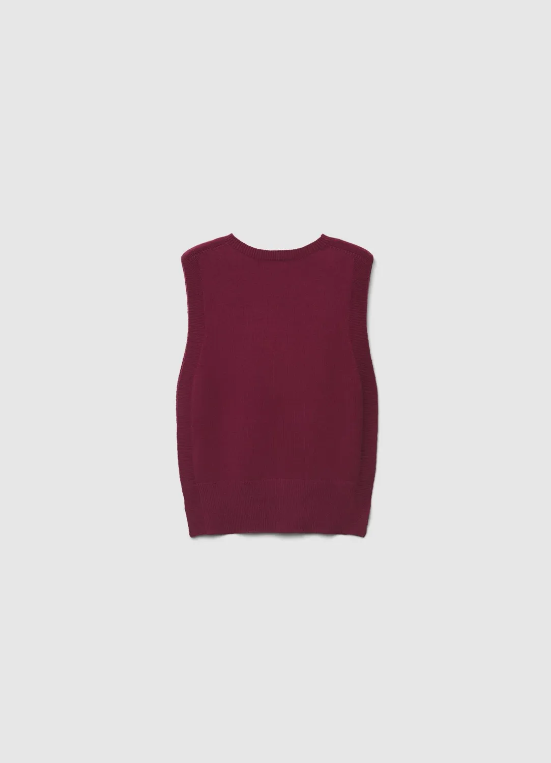 Calliope gilet maille uni femme sans manches