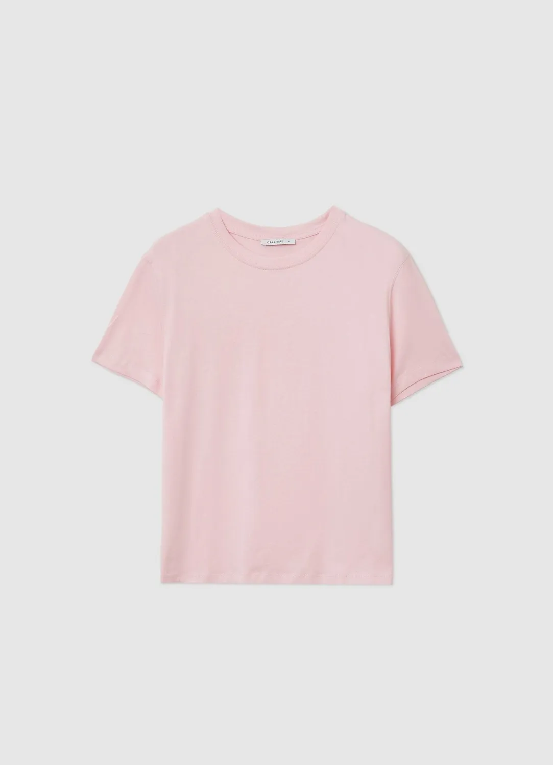 Calliope t-shirt femme col rond uni coton