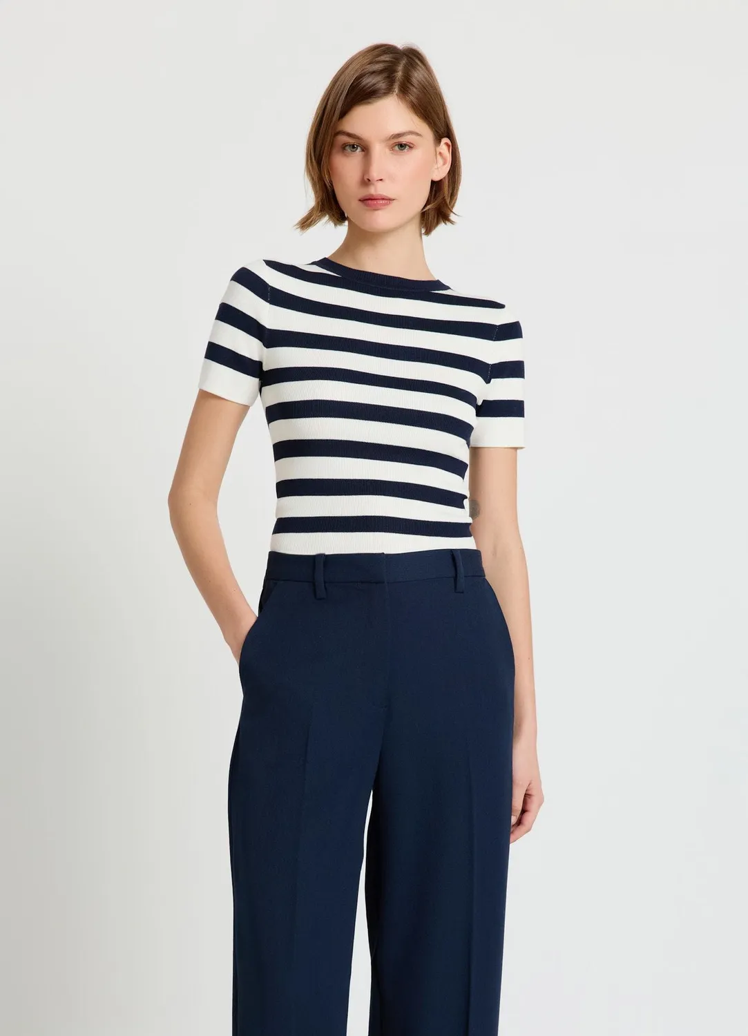 Calliope T-shirt Rayé Femme Manches Courtes