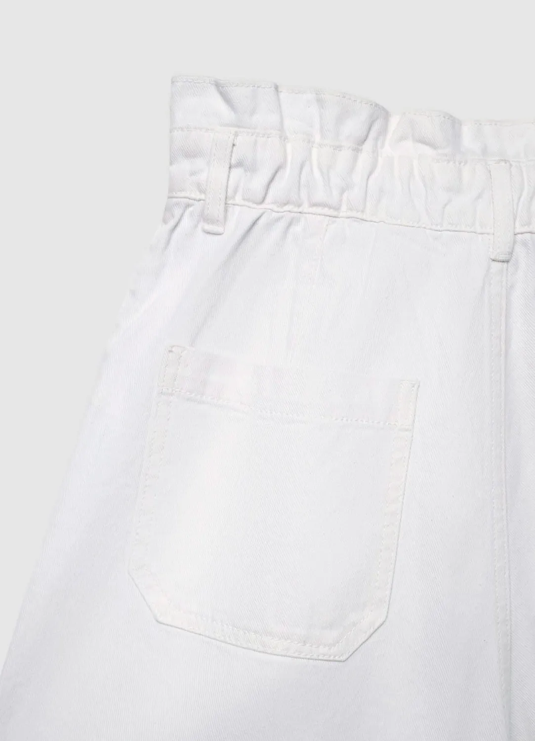 Calliope short paperbag denim femme taille haute