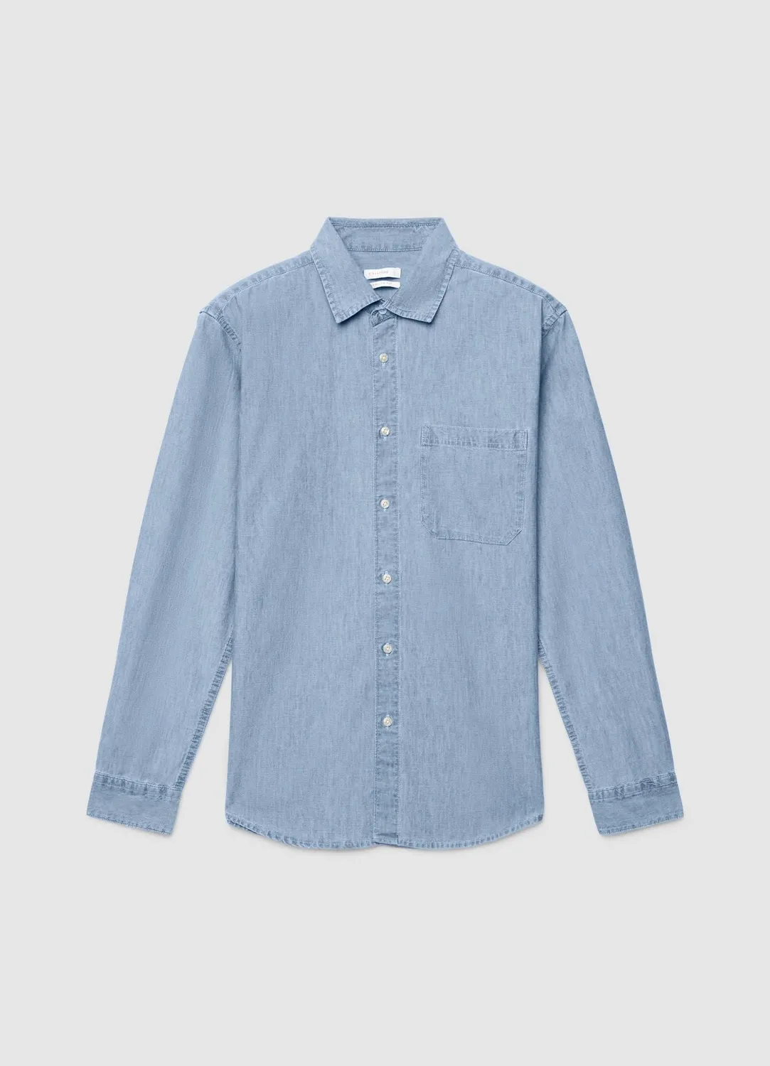 Calliope Chemise chambray homme manches longues poche