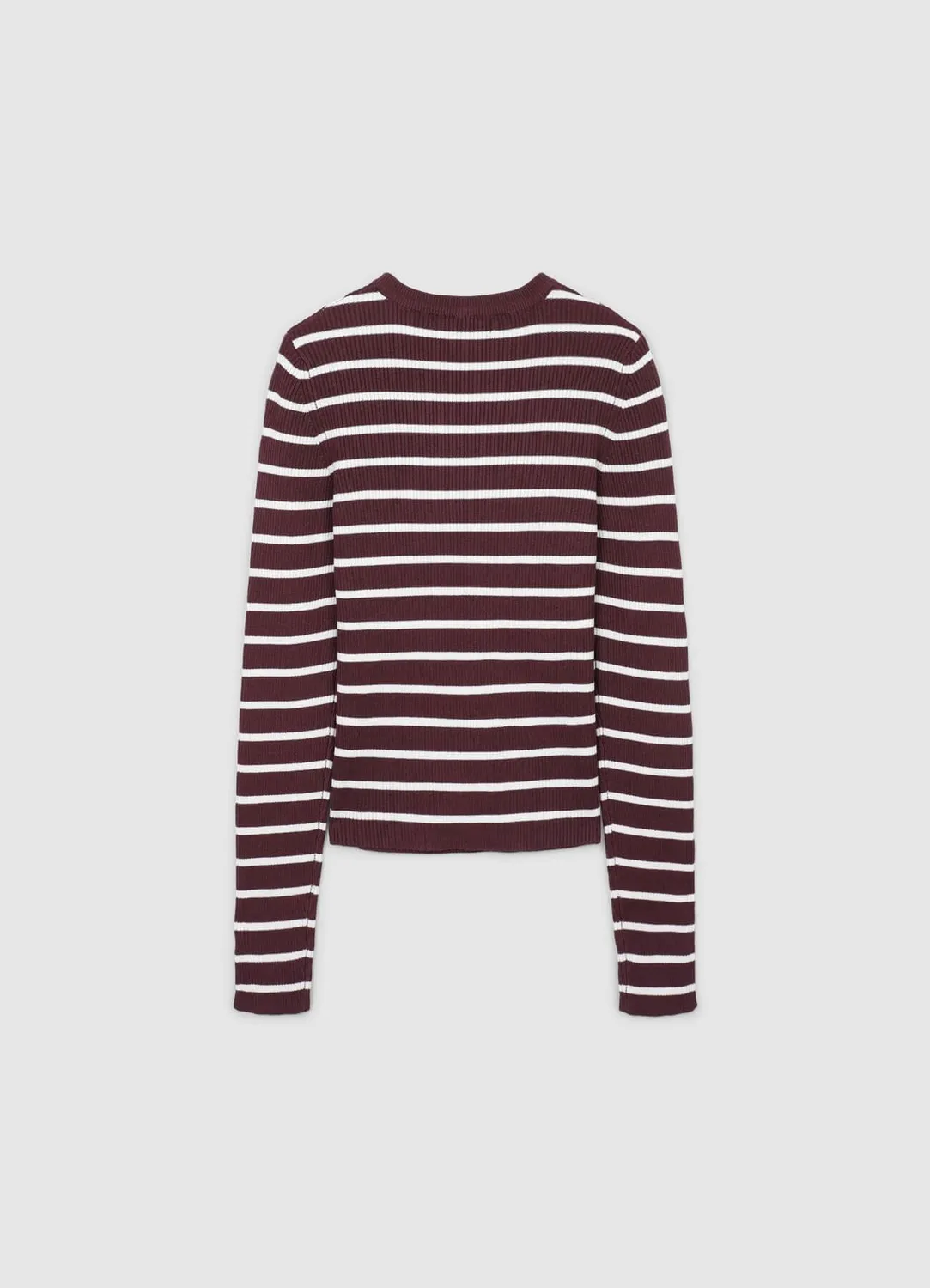Calliope Maglia pull rayé femme manches longues col rond
