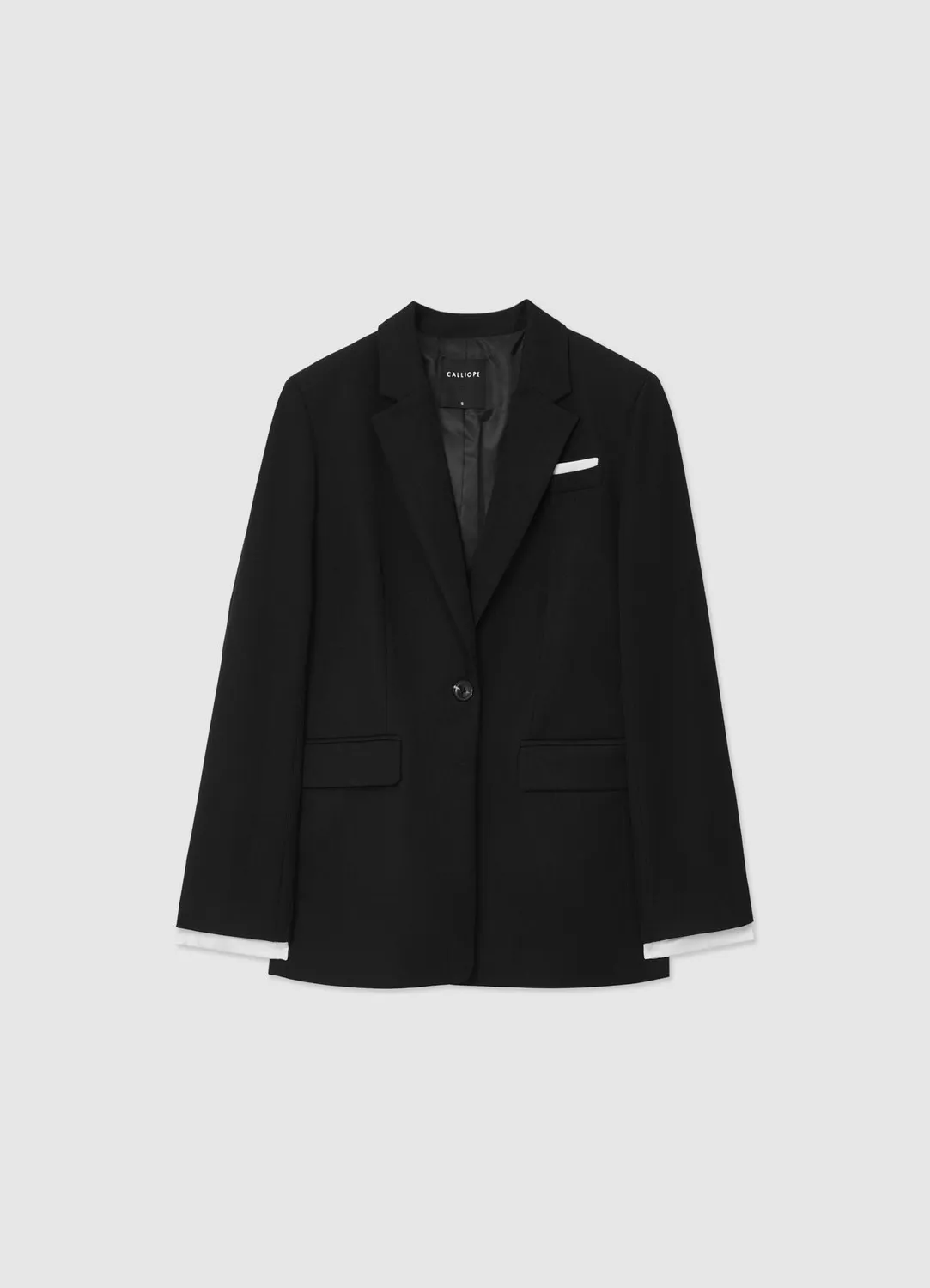 Calliope Veste Monopetto Femme Doublure Contrastée