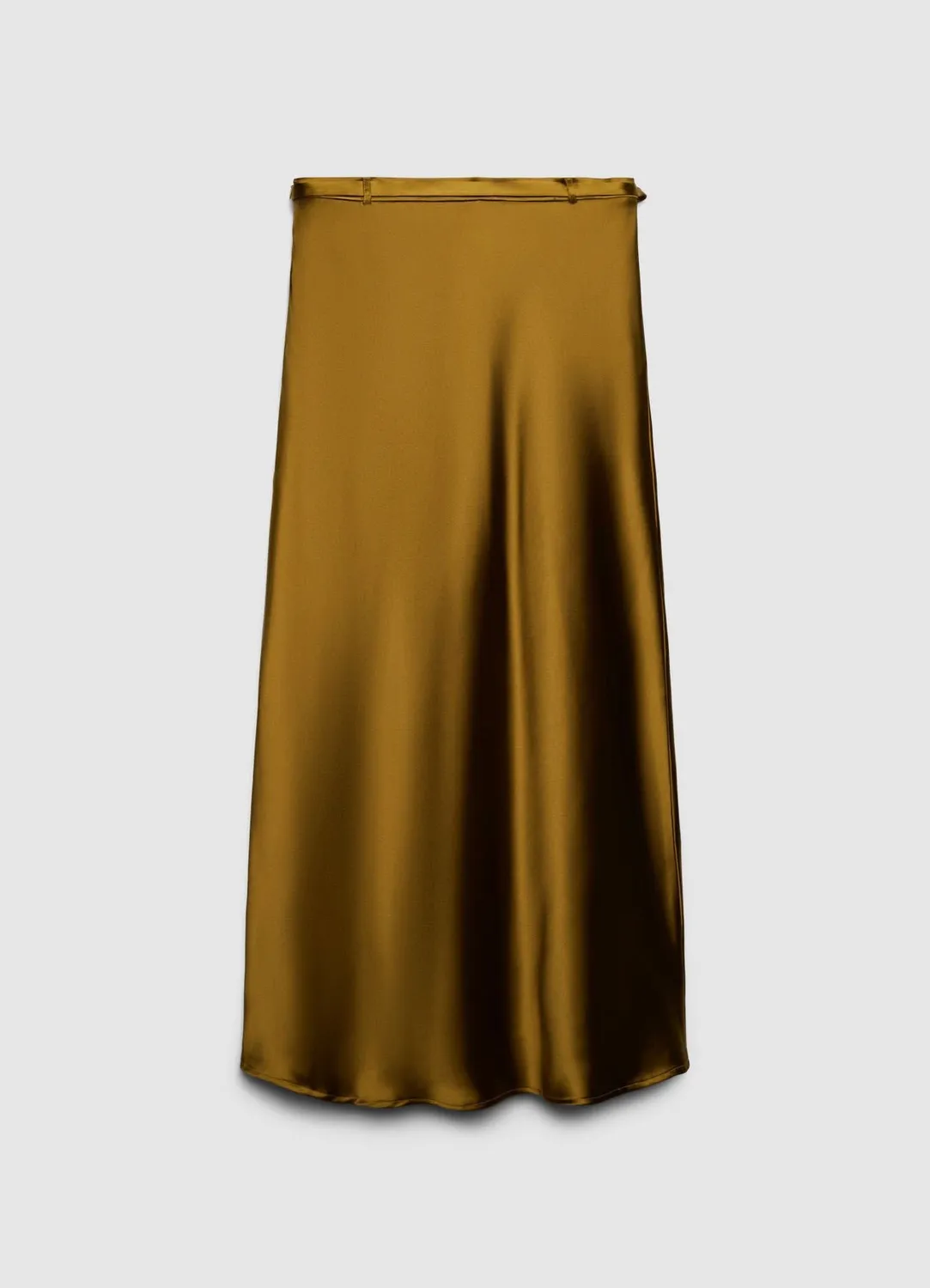 Calliope jupe midi femme satin ceinture XS