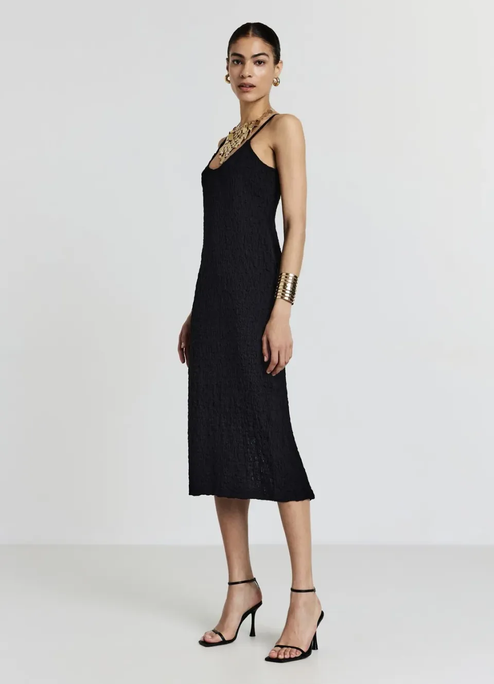 Calliope robe longue bubble femme bretelles fines