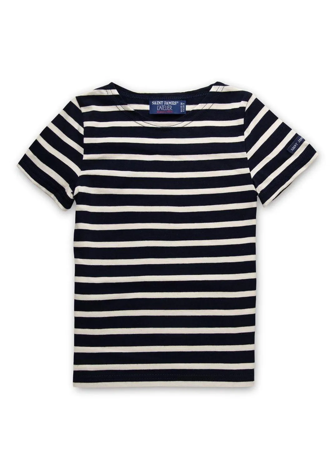 Saint James Levant marinière enfant marine écru coton