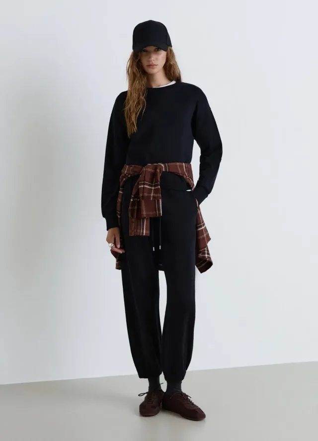 Calliope Basic sweat col rond femme uni