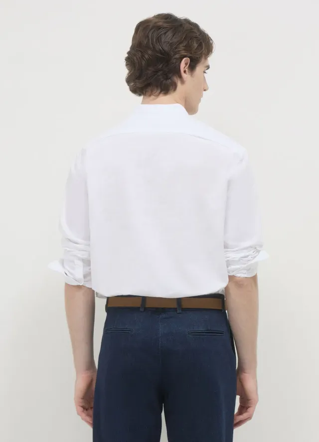 Calliope chemise col coréen homme taille L coton lin