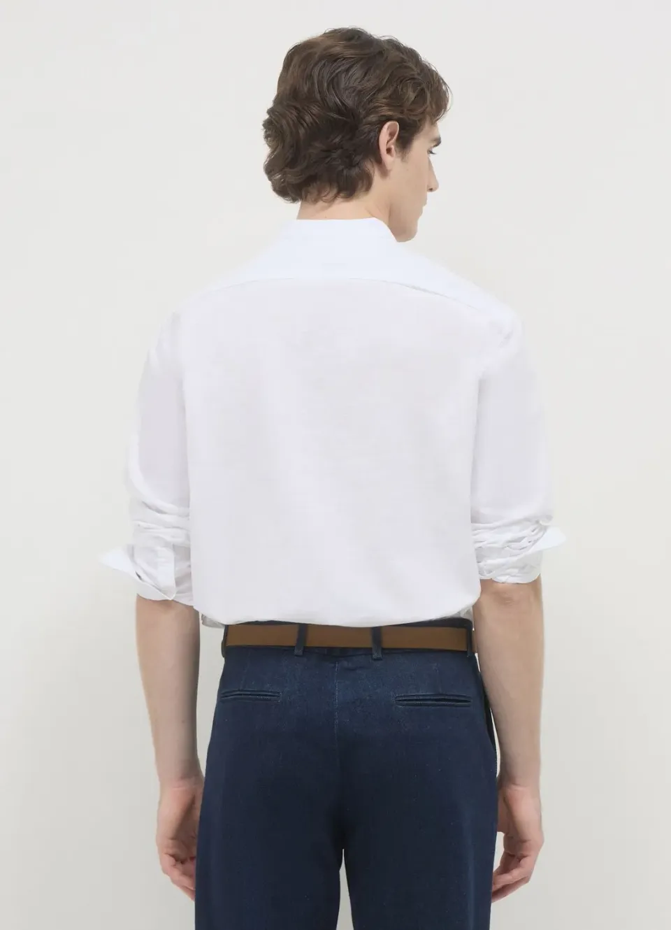 Calliope chemise col coréen homme taille L coton lin