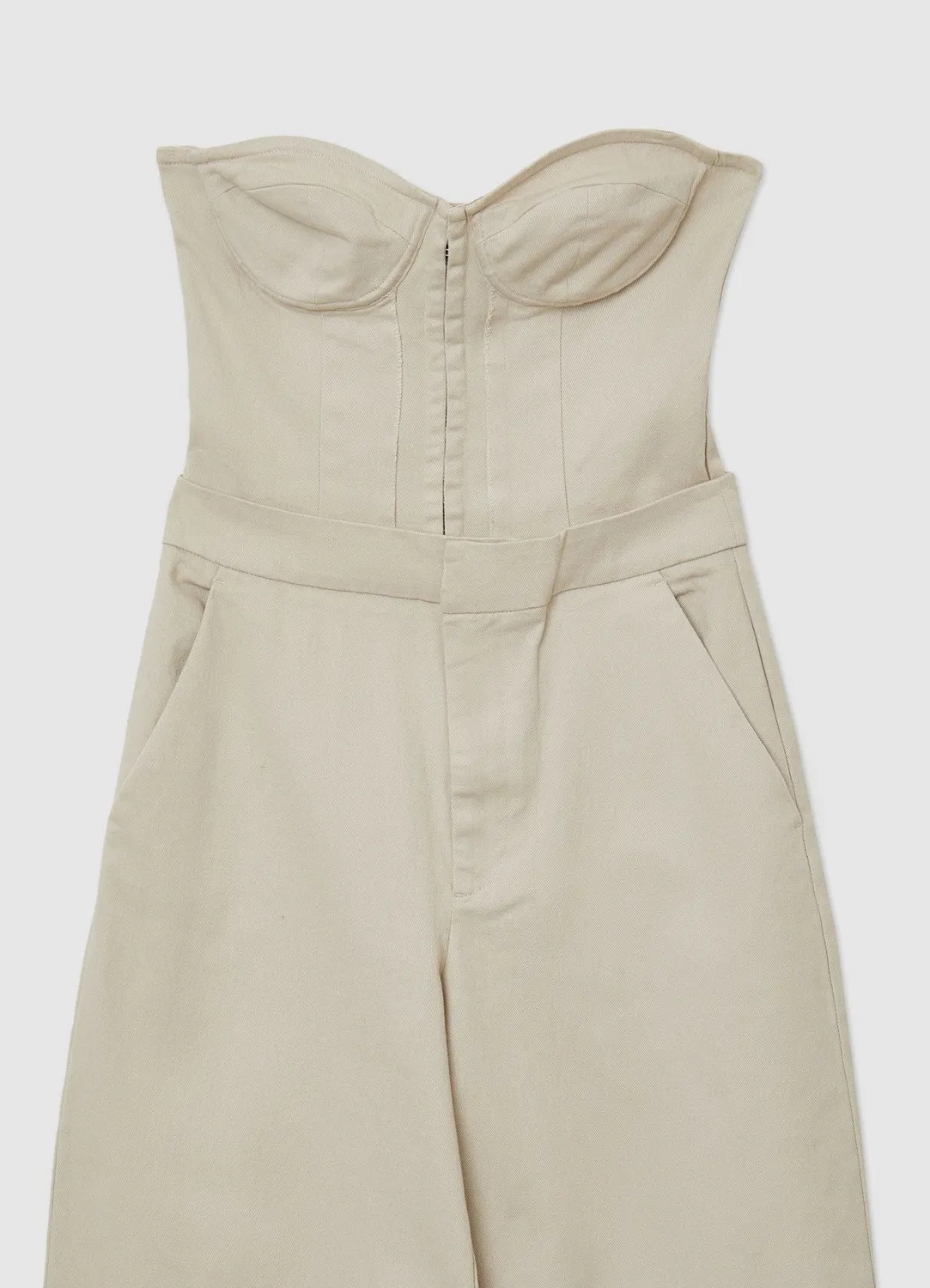 Calliope combinaison palazzo bustier coton femme