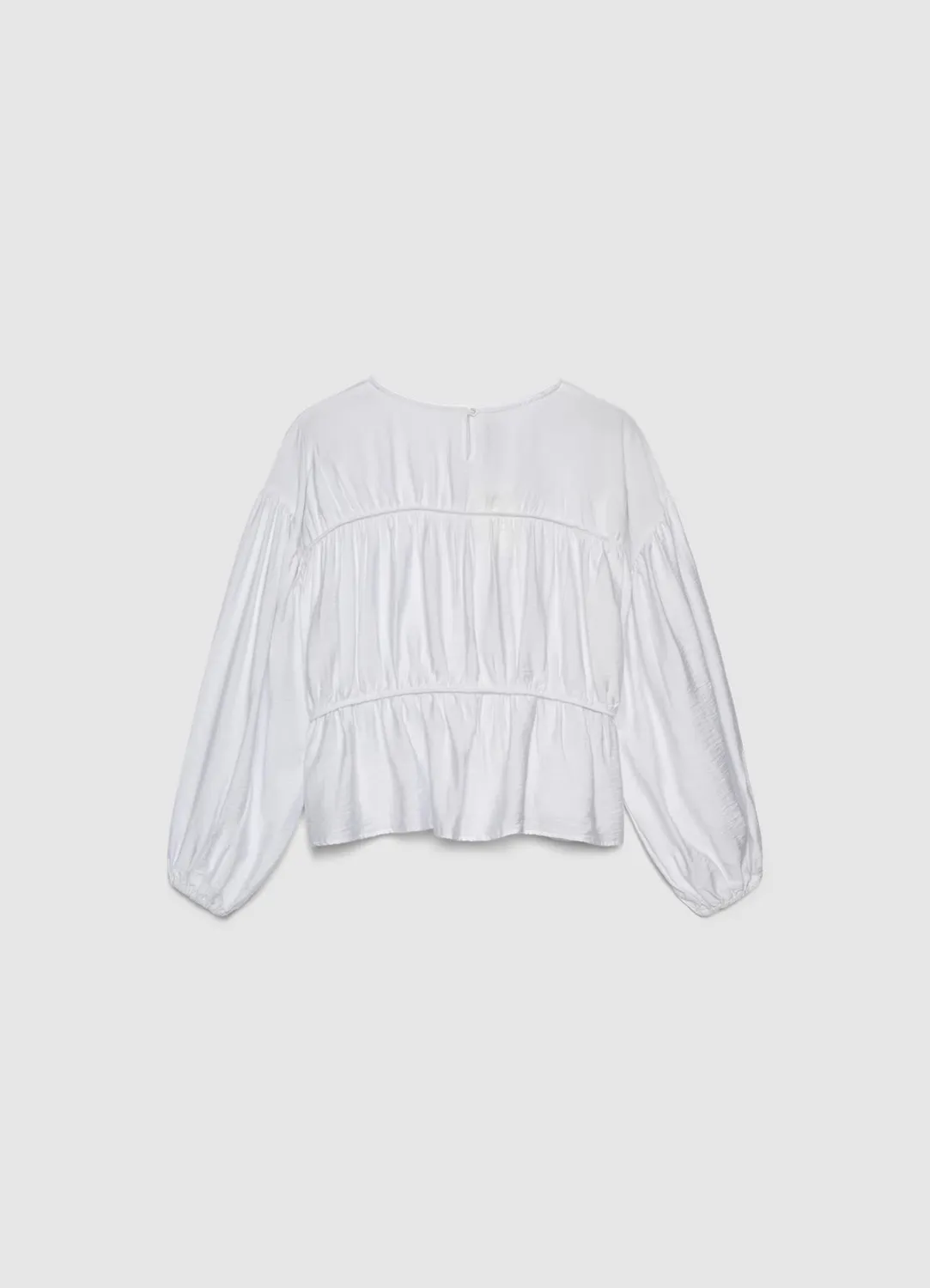 Calliope blouse femme manches bouffantes unie