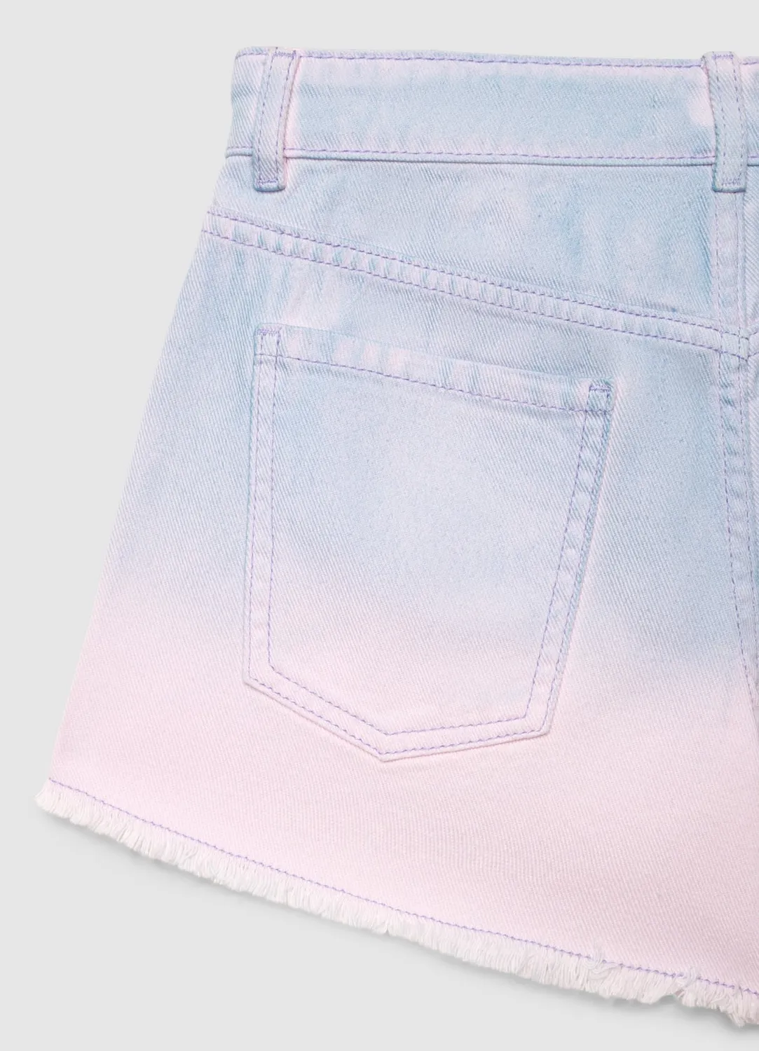 Calliope Mom fit shorts jean fille délavé déchiré