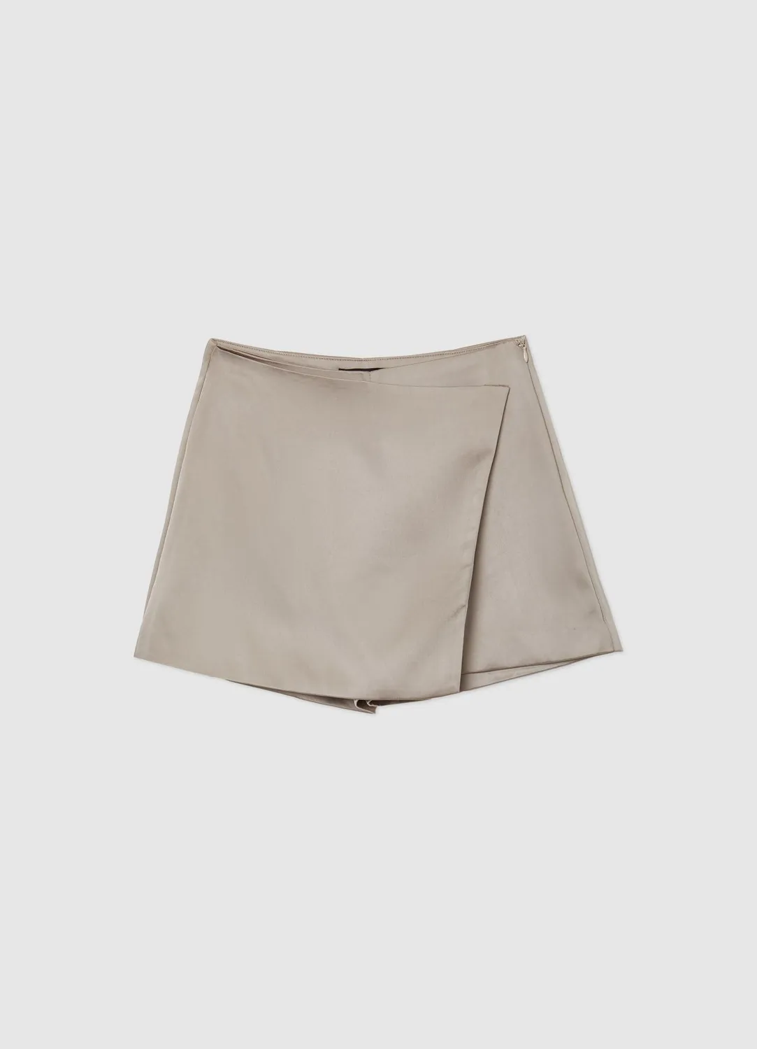 Calliope jupe-short satinee zip lateral femme