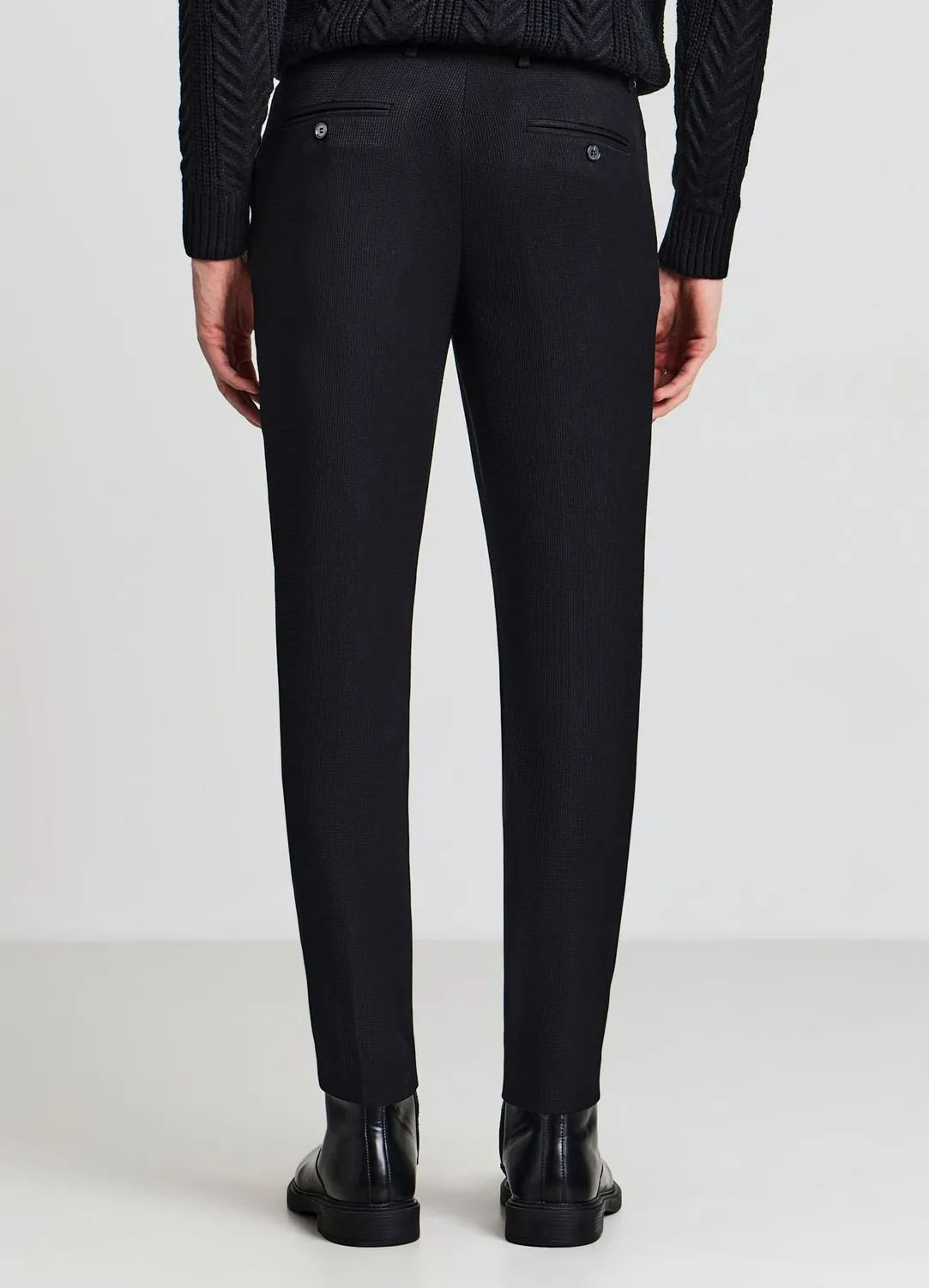Calliope Pantalon tissu travaillé homme regular