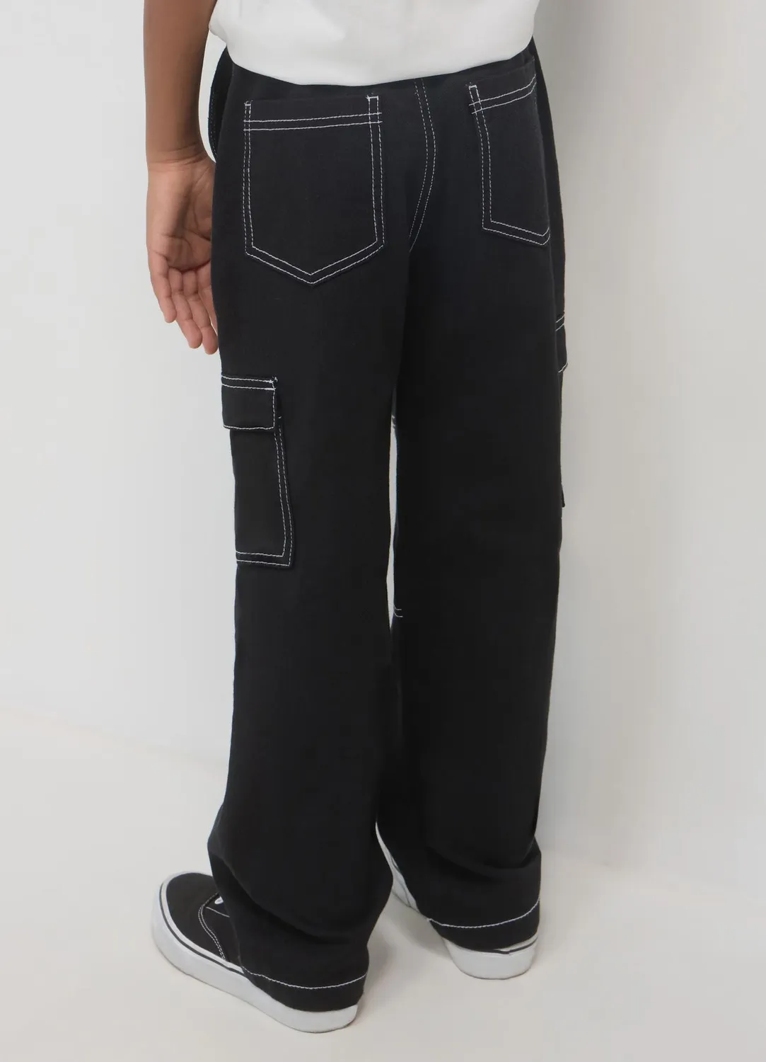 Calliope pantalon cargo garçon coton regular