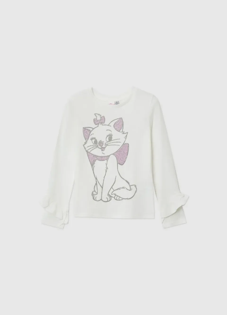 Calliope T-shirt Marie Disney fille strass coton