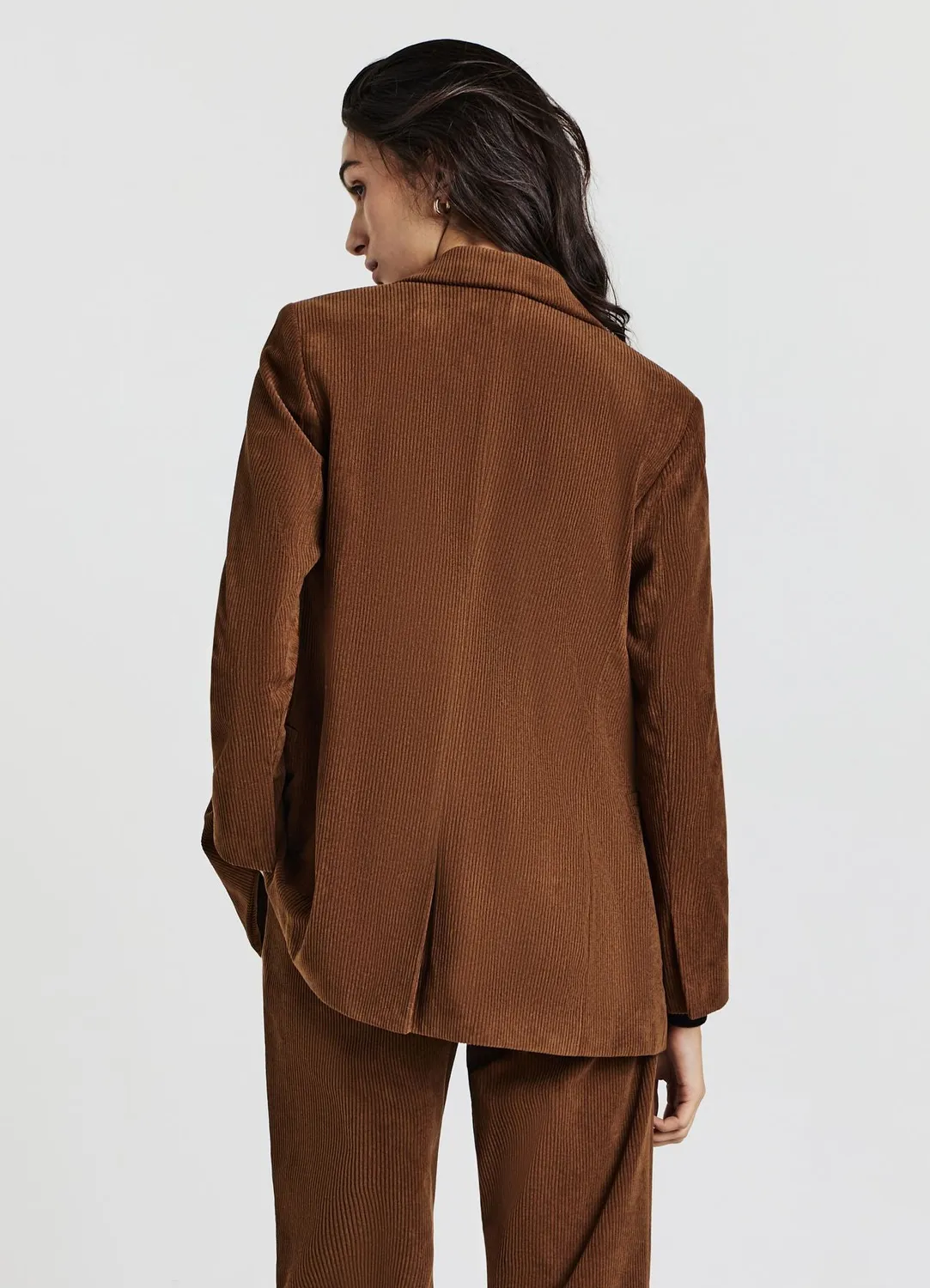 Calliope veste double boutonnage effet velours femme