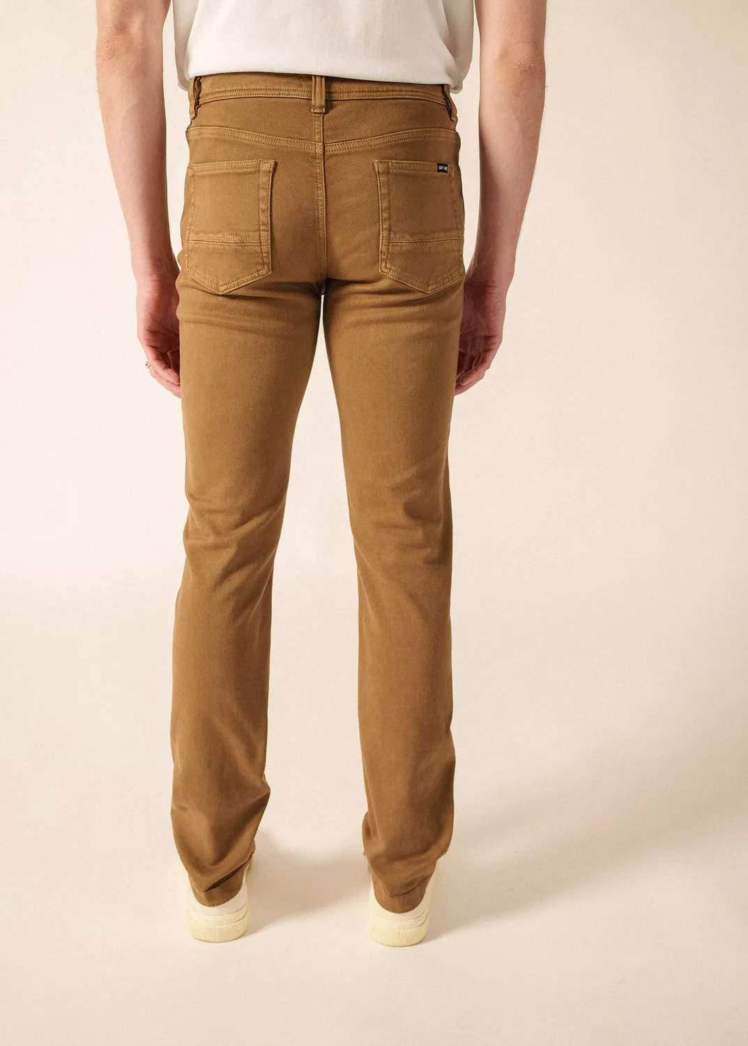 Saint James Jasper pantalon beige foncé jean stretch