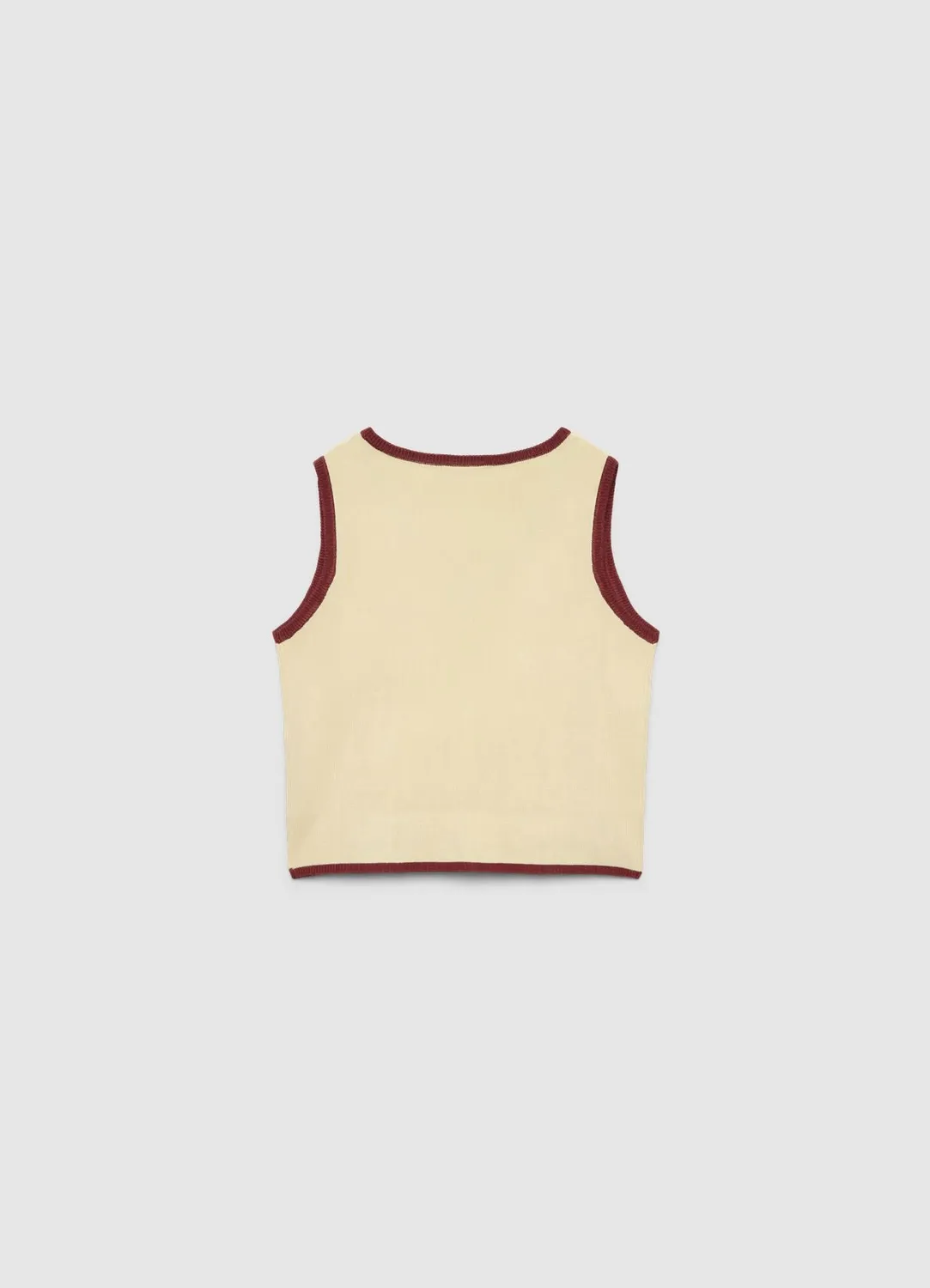 Calliope top boutons femme col V uni profil contraste