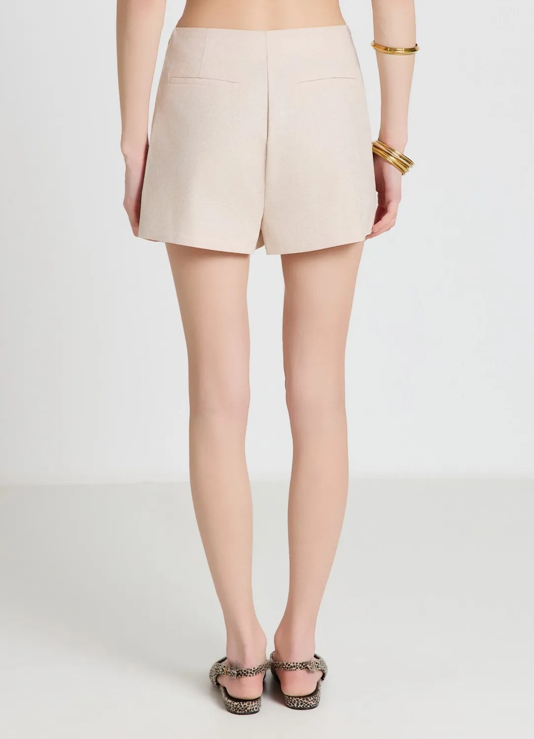 Calliope jupe-short portefeuille femme fente