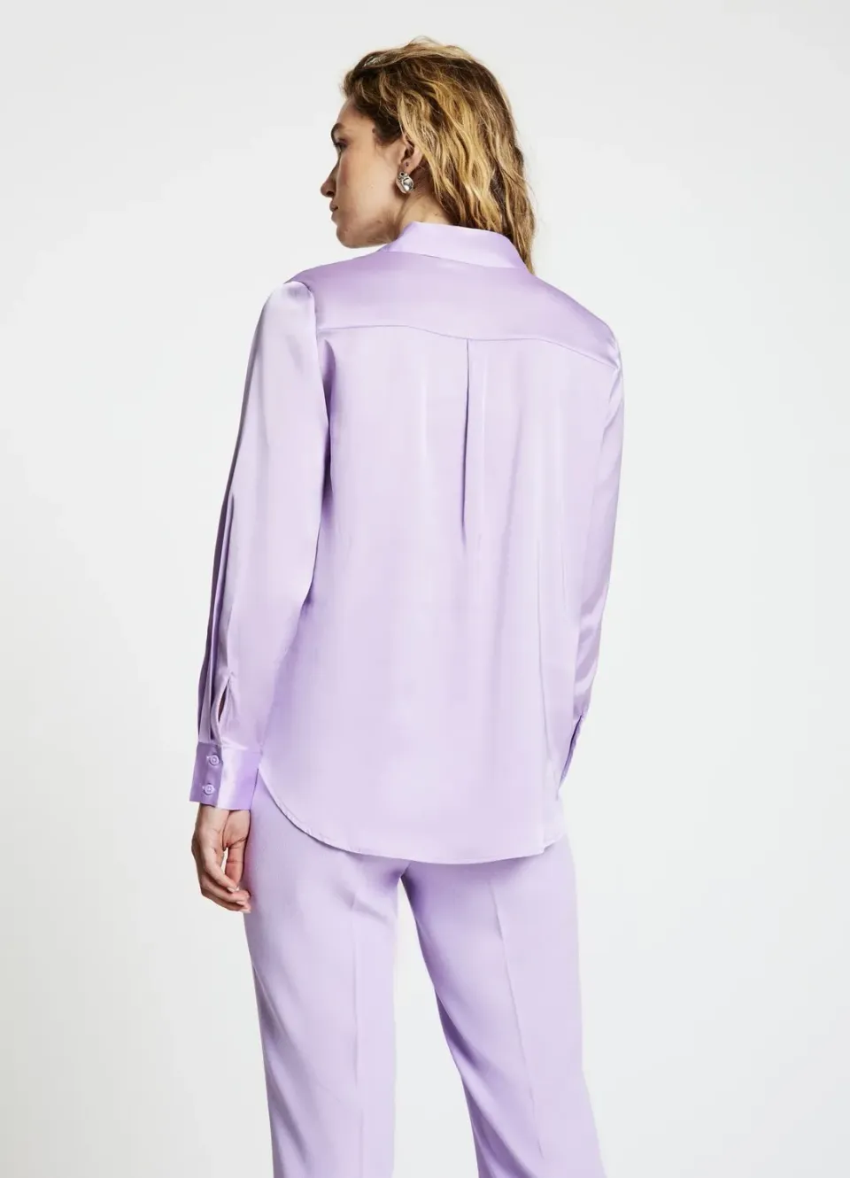Calliope chemise satinée femme regular unie