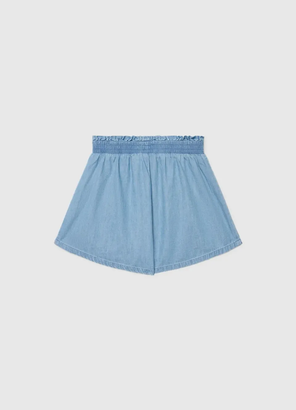 Calliope short denim fille uni taille élastiquée