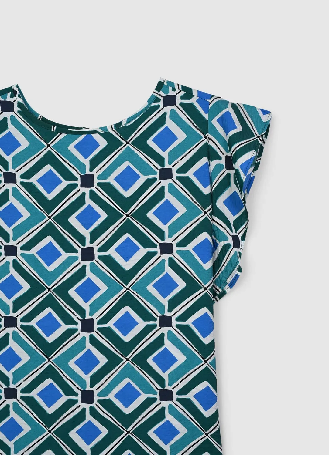 Calliope blouse géométrique femme manches courtes