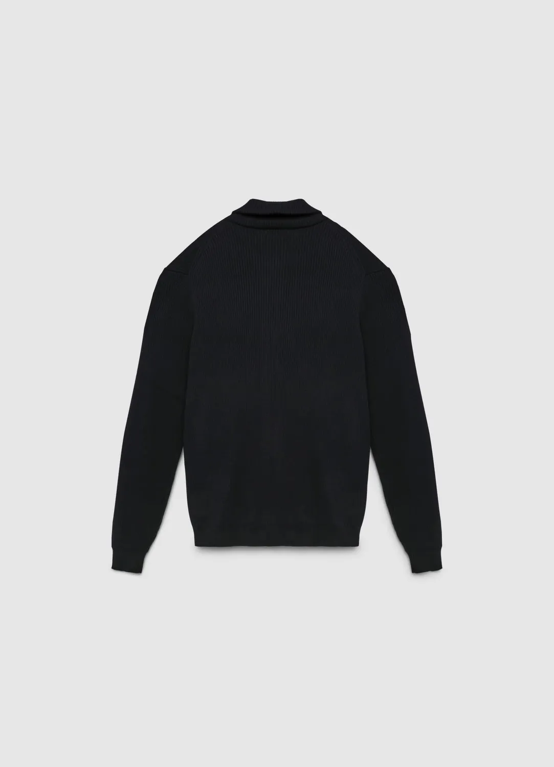 Calliope cardigan zippé homme col montant côtelé