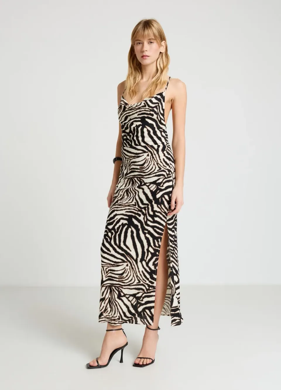 Calliope Abito lungo Robe longue femme imprimé zèbre