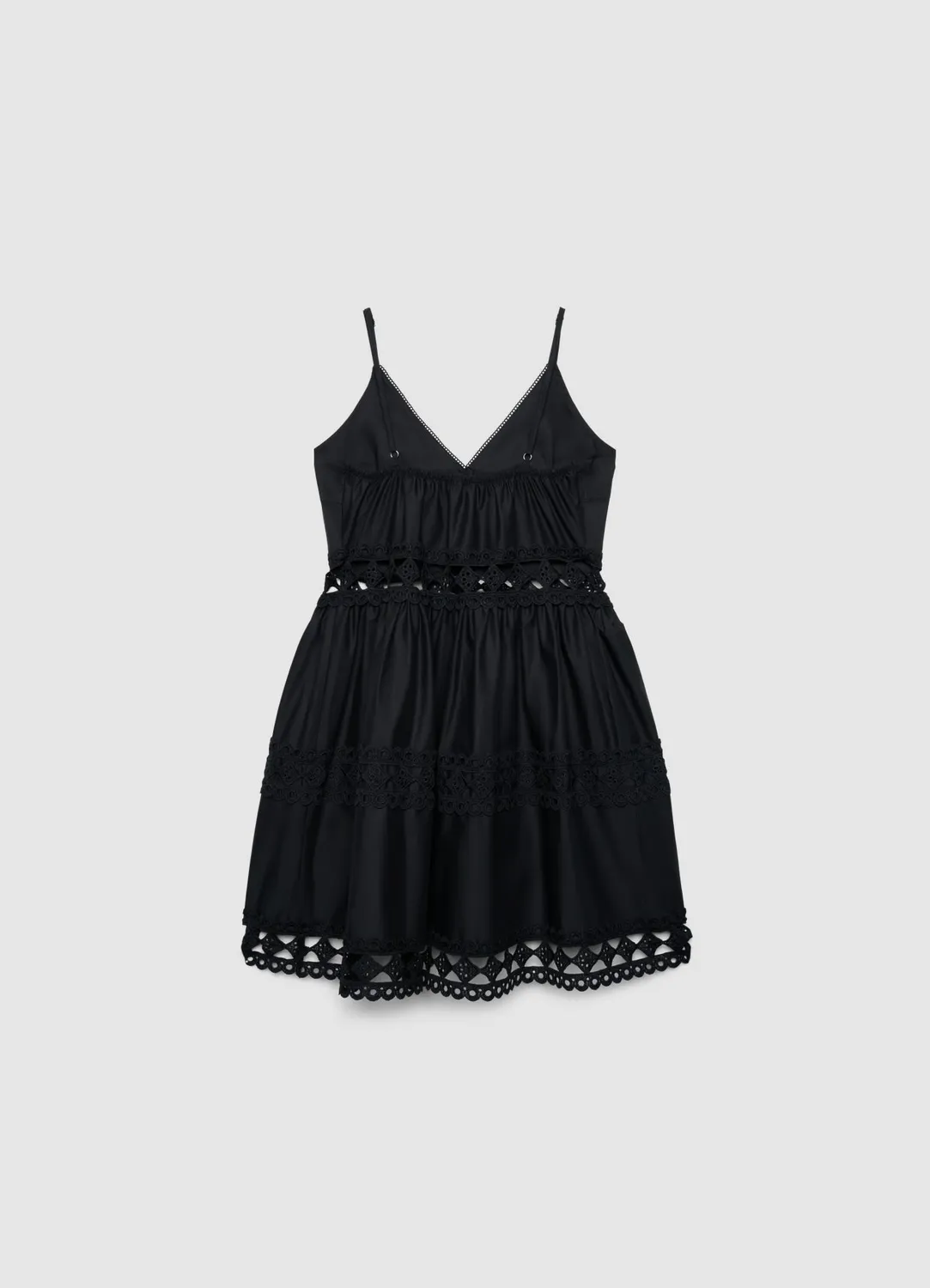 Calliope robe courte femme bretelles brodée S