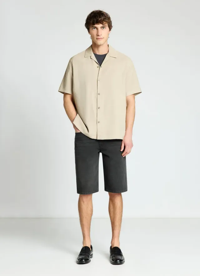 Calliope Short jean homme à revers 5 poches