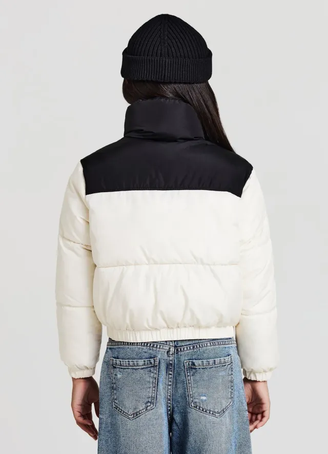 Calliope veste matelassée fille block color à capuche