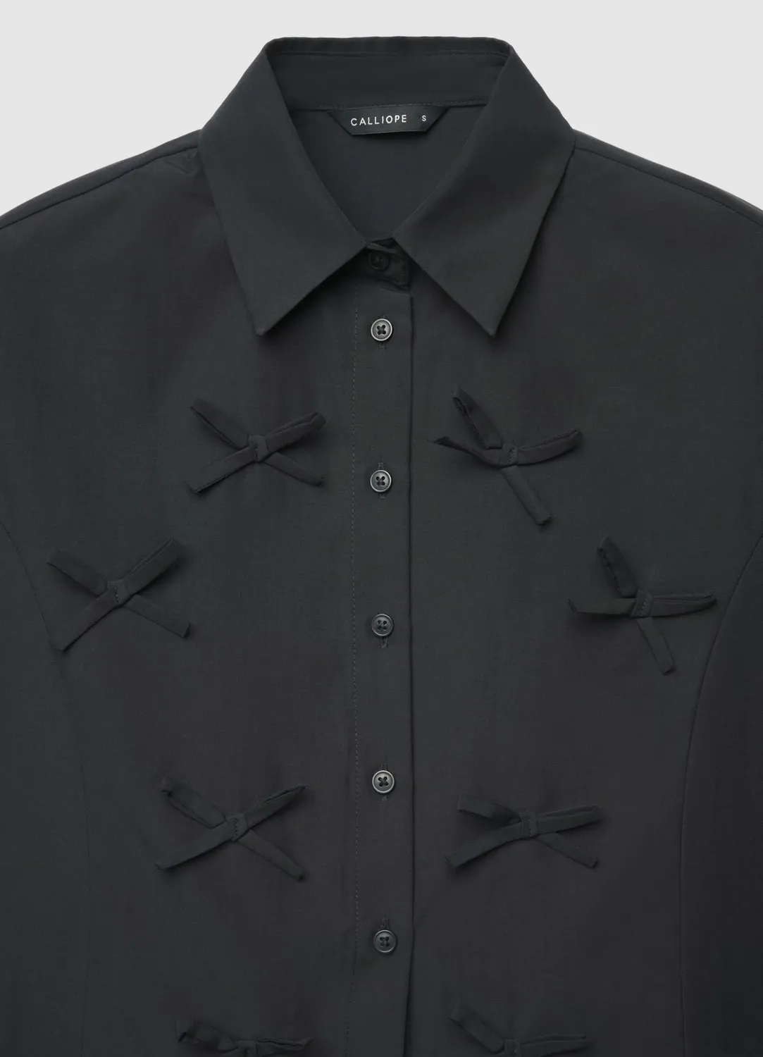 Calliope chemise crop à nœuds femme