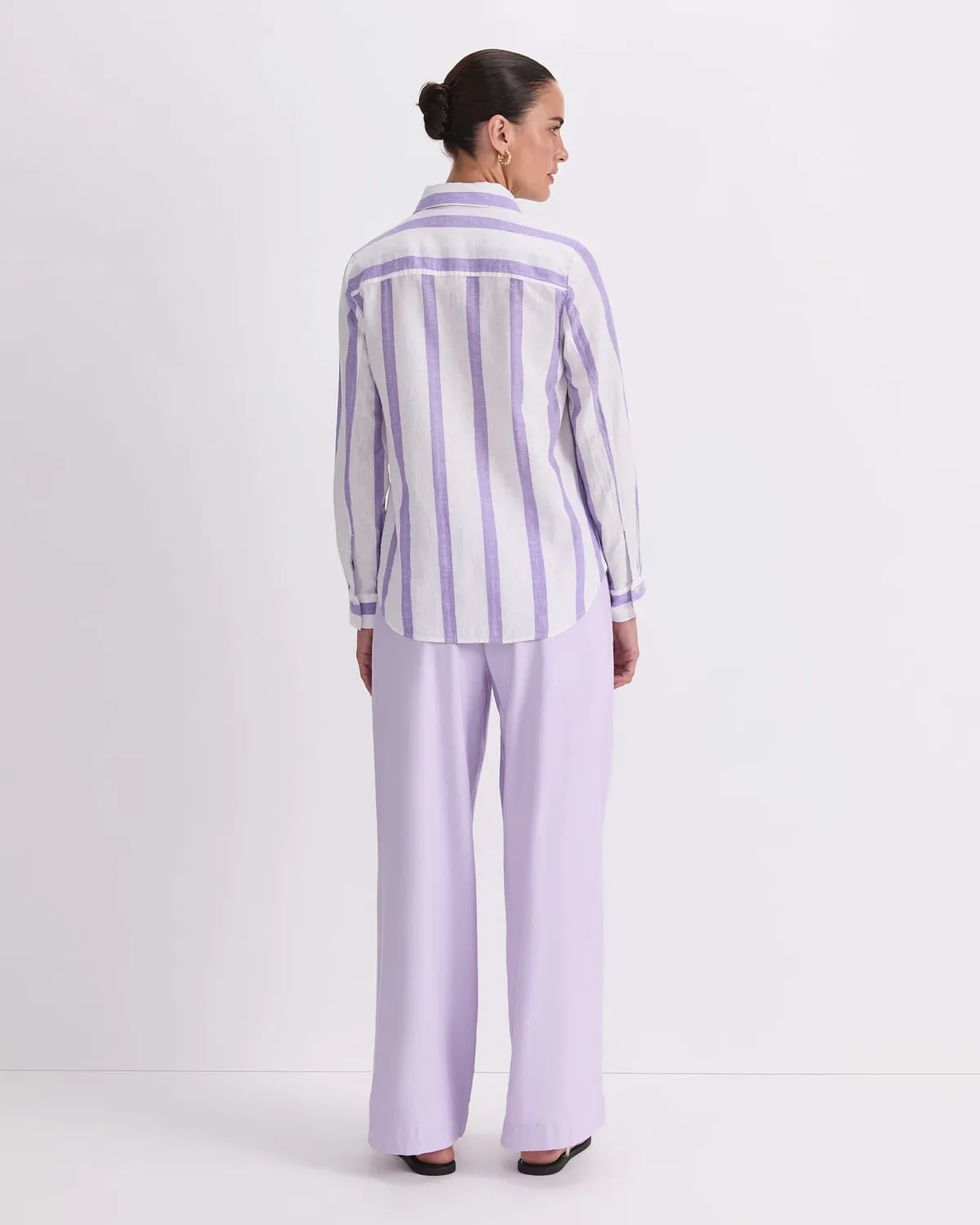 SportsCraft Dee chemise lin rayée femme