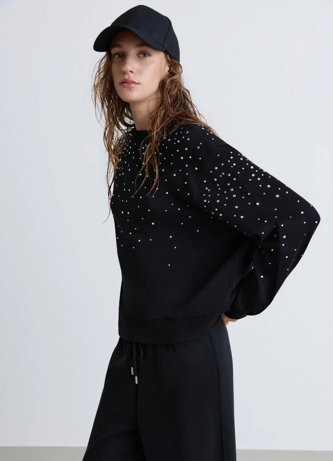 Calliope Sweat strass all over femme col rond