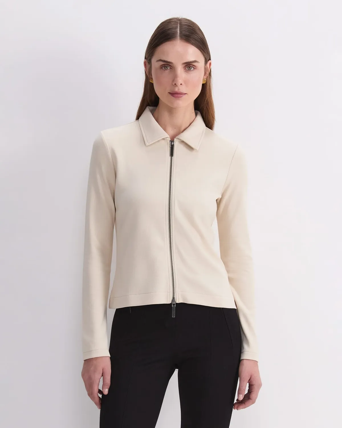 Sportscraft Haut Zippé Femme Manches Longues Ajusté Mi-Hanches