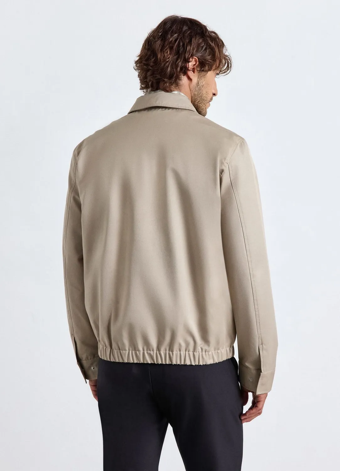 Calliope Blouson homme col classique zip uni