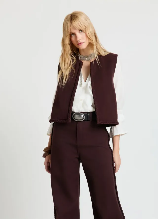 Calliope gilet col V femme sans manches