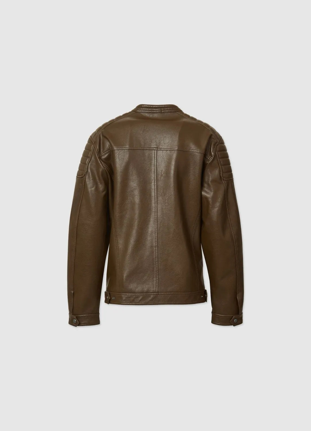 Calliope blouson biker simili cuir homme fermeture zip