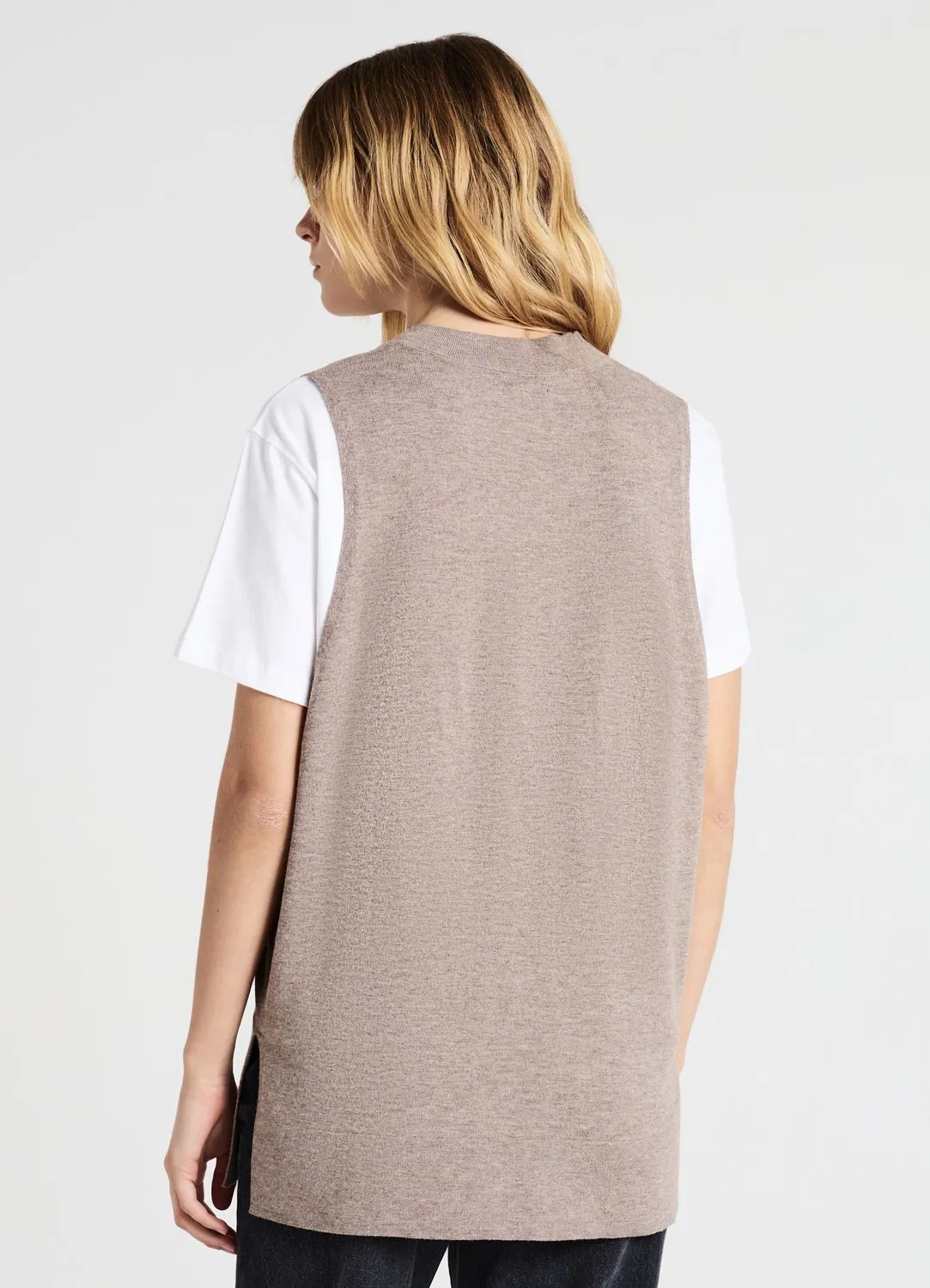 Calliope gilet femme col V sans manches casual
