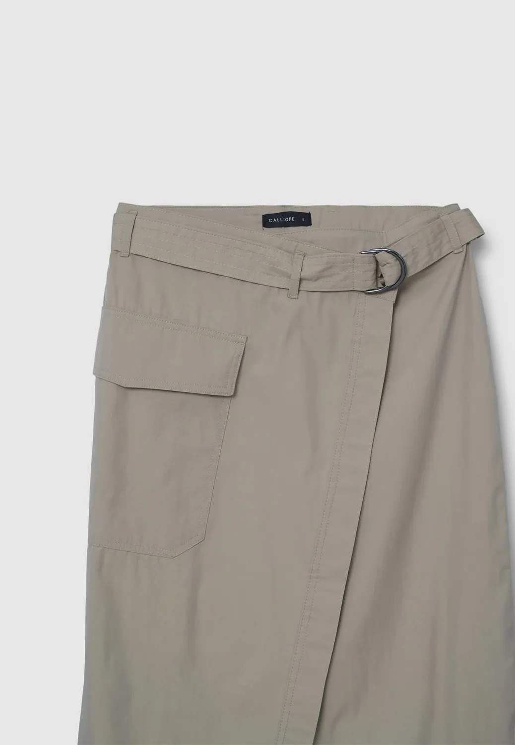 Calliope jupe panneau femme coton ceinture à nouer
