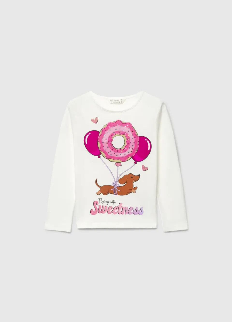Calliope t-shirt fille manches longues imprimé 3D