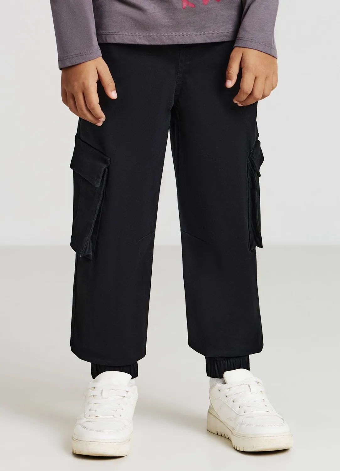Calliope pantalon cargo coton garçon élastique