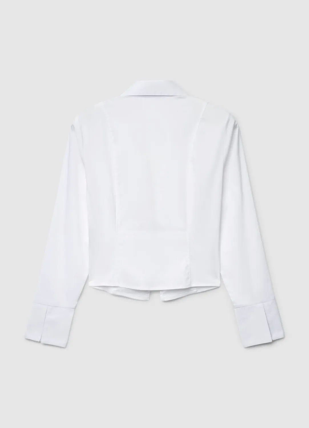Calliope chemise crop zip femme unie