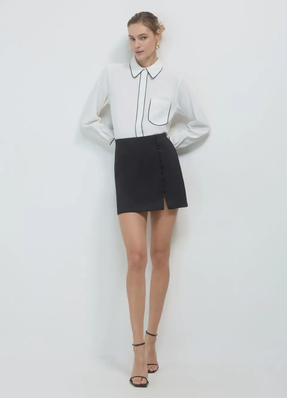 Calliope Mini Jupe Boutonnée Fente Femme Regular