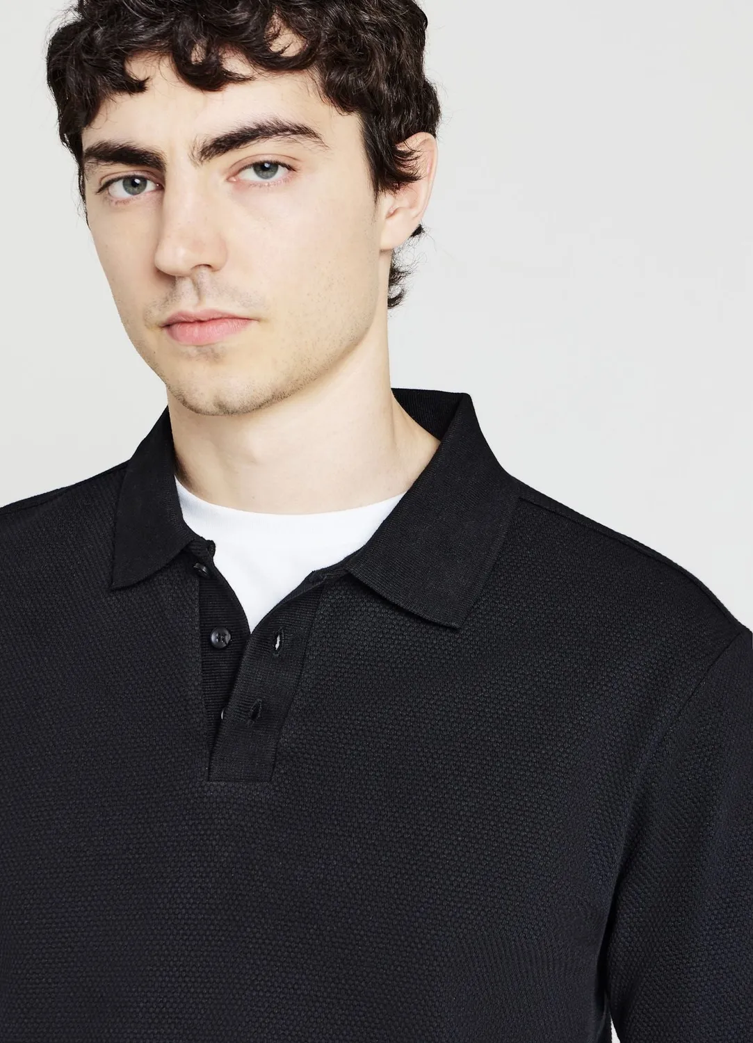 Calliope T-shirt polo 3 boutons polo homme S coton