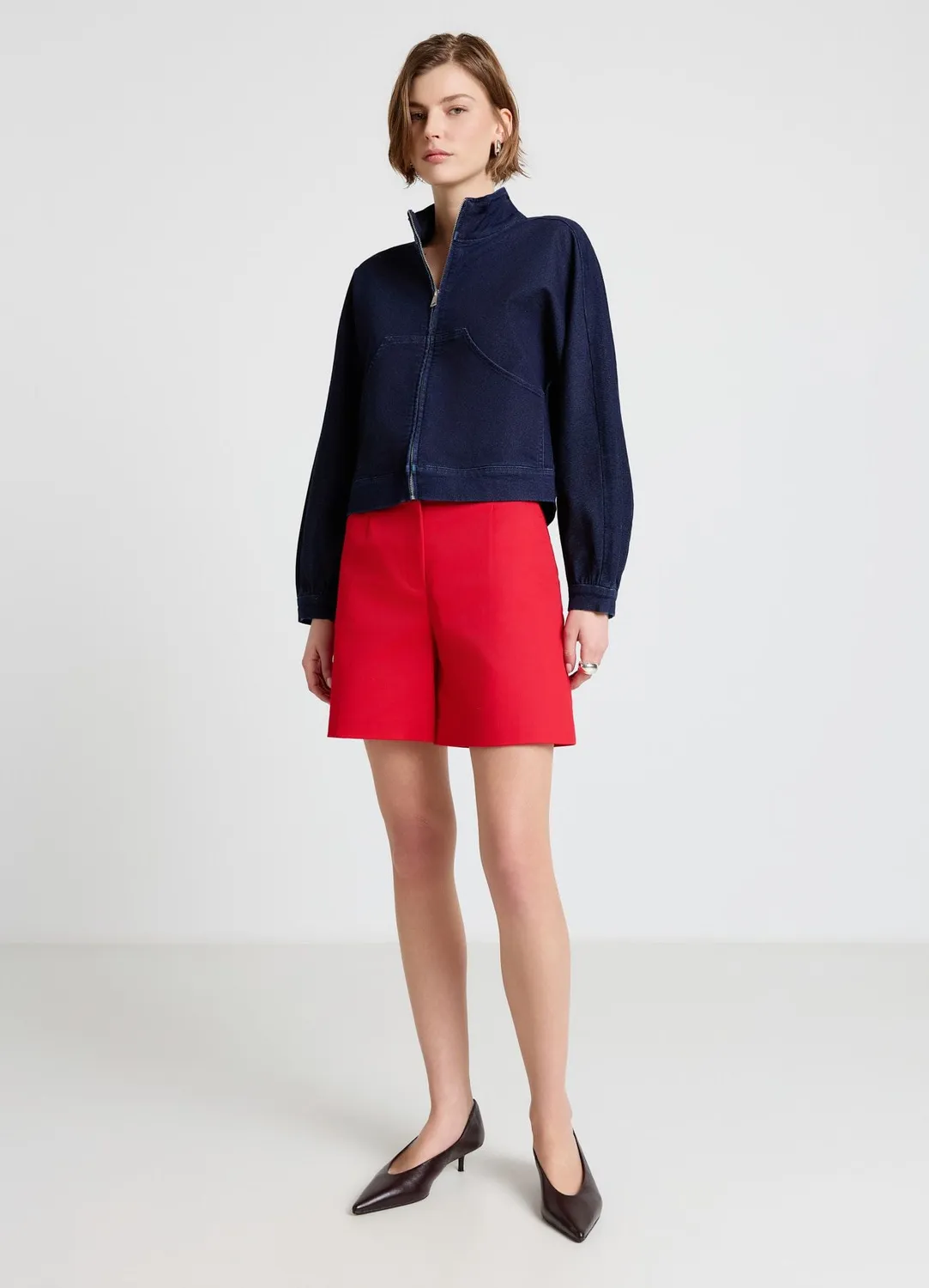 Calliope bermuda tailleur femme uni