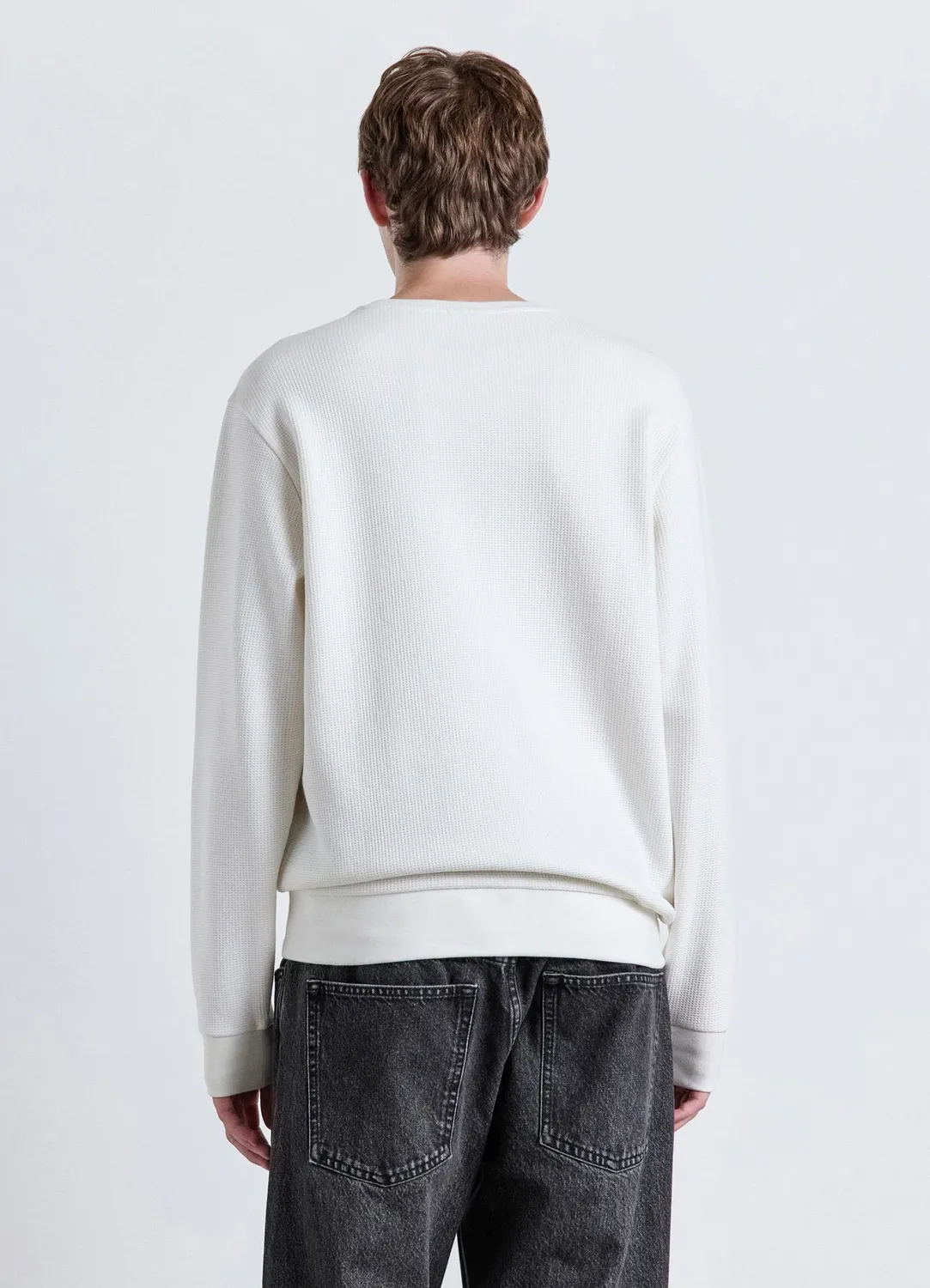 Calliope sweat col rond homme coton uni sans capuche