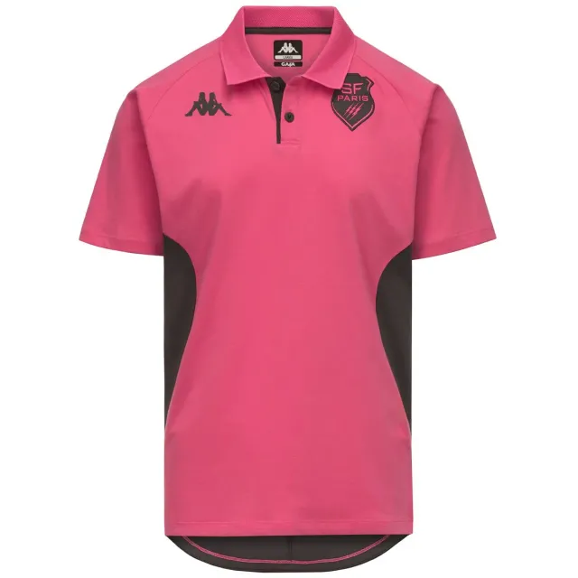 Kappa Stade Français Paris Mindatti 2 polo rose homme recyclé